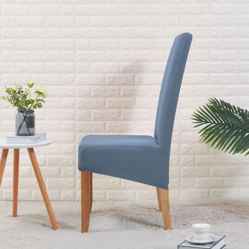Housse de Chaise Large Gris Bleue