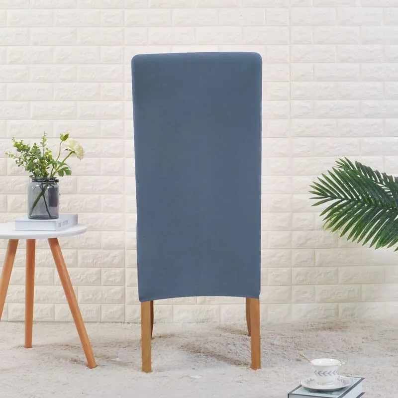 Housse de Chaise Large Gris Bleue