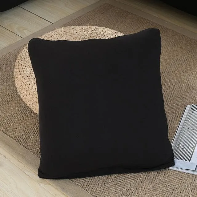Housse de Coussin - Noir - Lot de 2 (45x45cm)