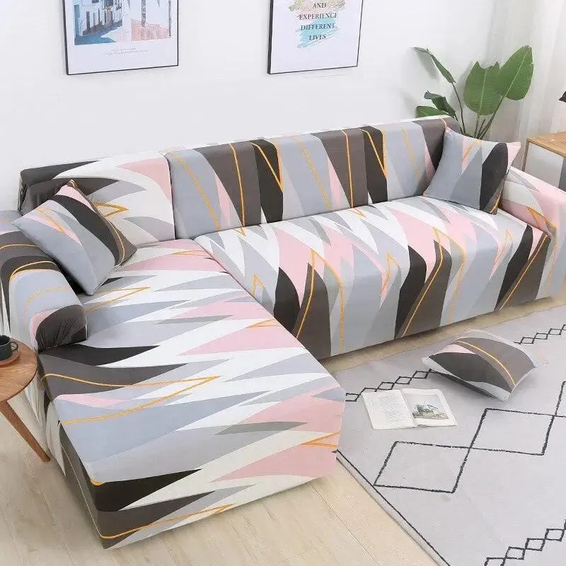 Motif Jabbah - Housse de Canapé d’Angle Extensible