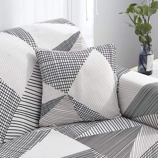 Housse de Coussin - Triangle Scandinave - Lot de 2 (45x45cm)
