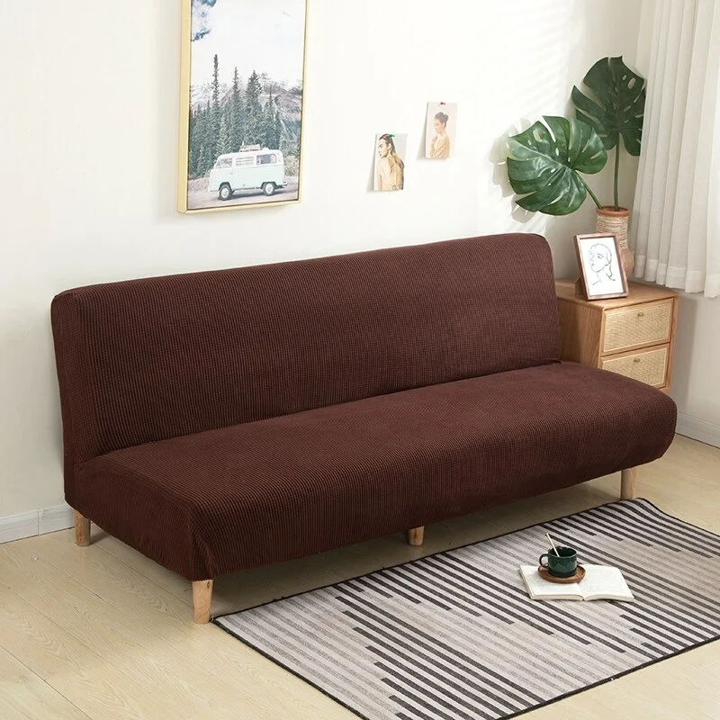 Housse pour clic clac marron - Housse de canapé clic clac coloris marron