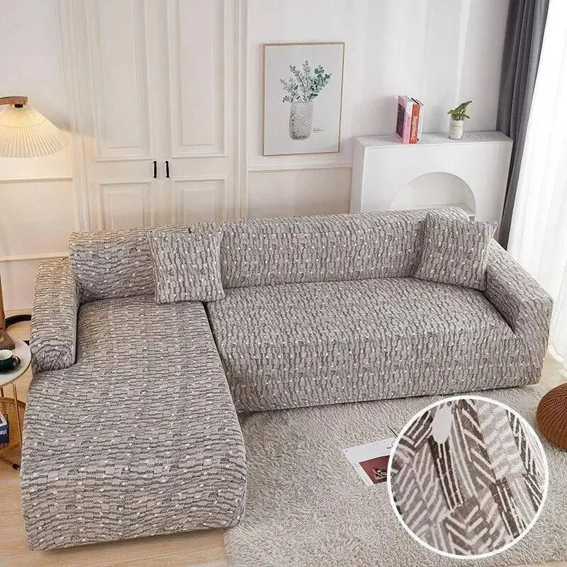 Motif Safari - Housse de Canapé d’Angle Extensible