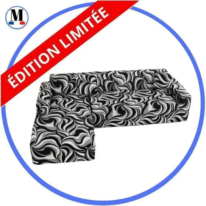 Motif Vibe - Housse de Canapé d’Angle Extensible