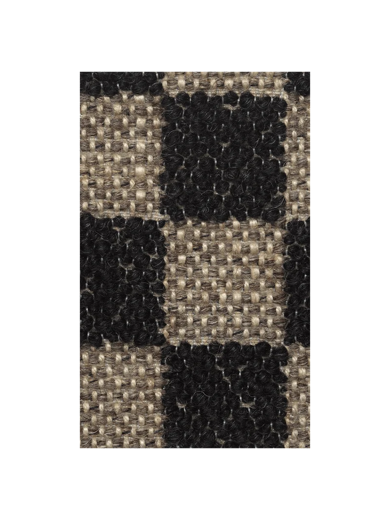 Fabric Sample - Check - Sand/Black