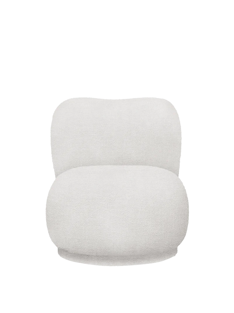 Rico Piccolo Lounge Chair - Swivel - Bouclé - Off-White
