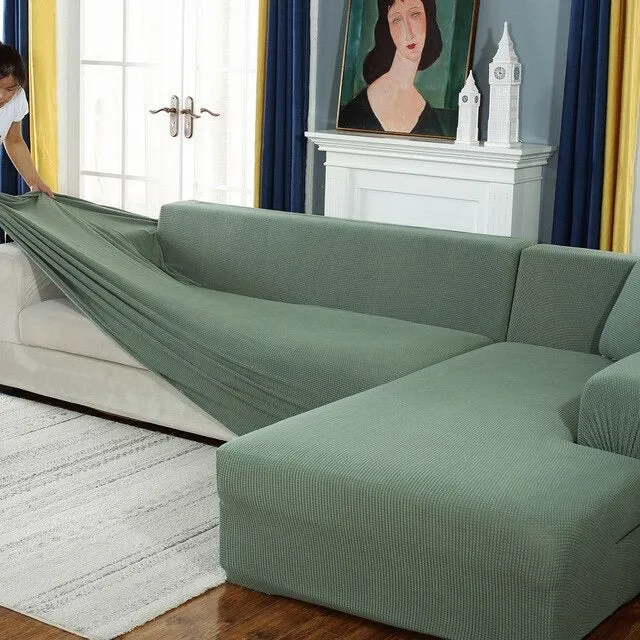 Housse de Canapé d'Angle - Vert Menthe - Protection Optimale