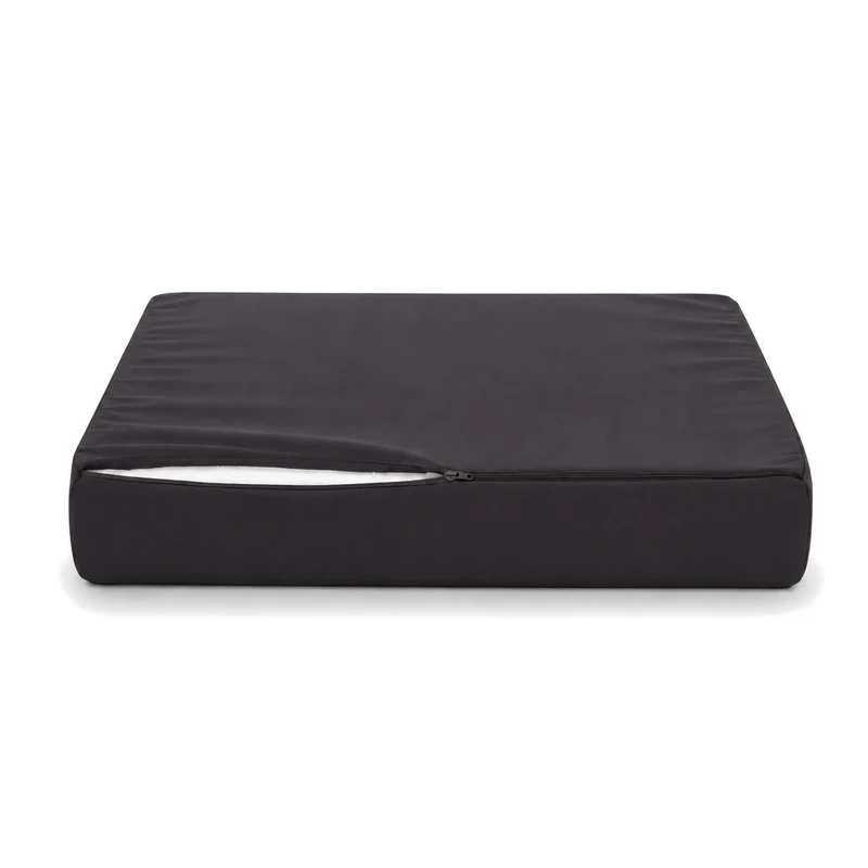 Ensemble Coussins Salon Jardin 50x50 Gris Carbone - Déhoussable & Anti-UV (Assise + Dossier)