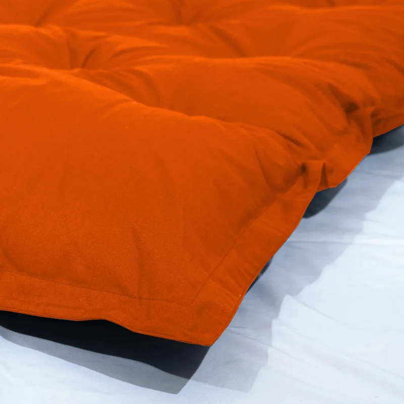 Matelas de Sol XXL 195x100 Terracotta - Épais 15cm (Lit d'Appoint & Jeu)