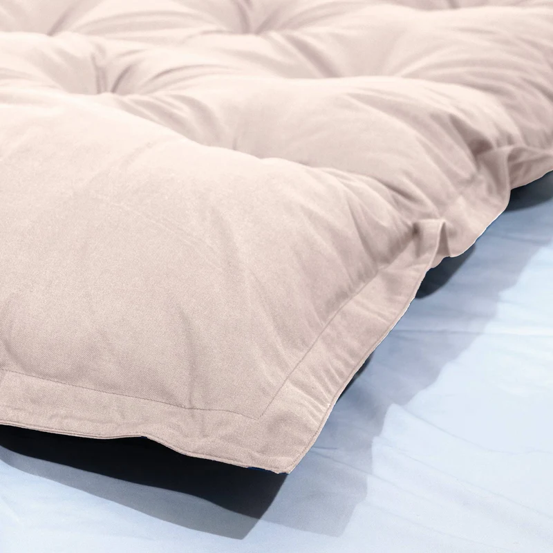 Matelas de Sol XXL 195x100 Gris Galet - Épais 15cm (Lit d'Appoint & Jeu)