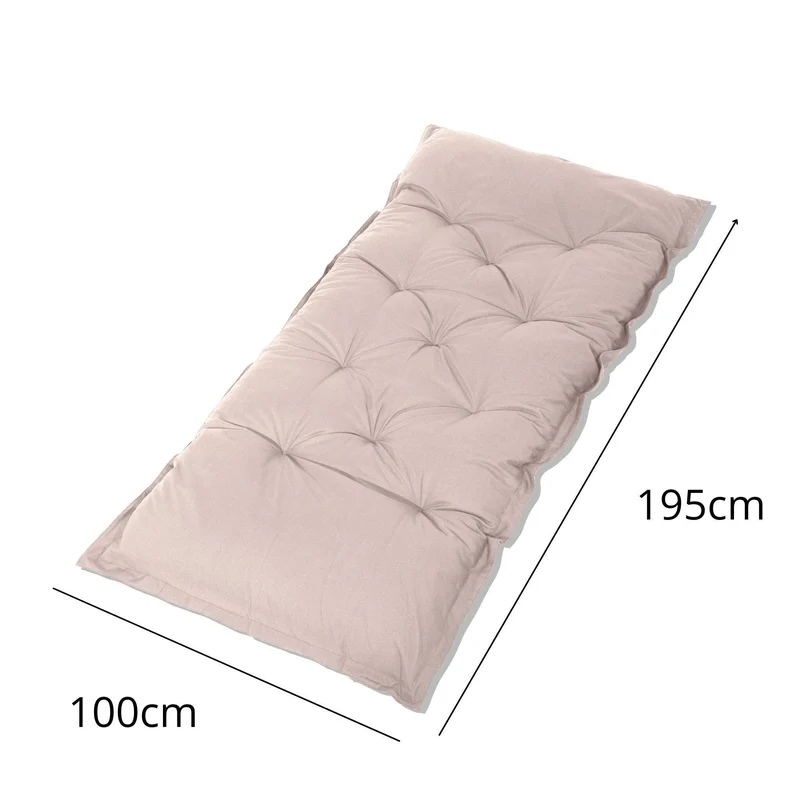 Matelas de Sol XXL 195x100 Gris Galet - Épais 15cm (Lit d'Appoint & Jeu)