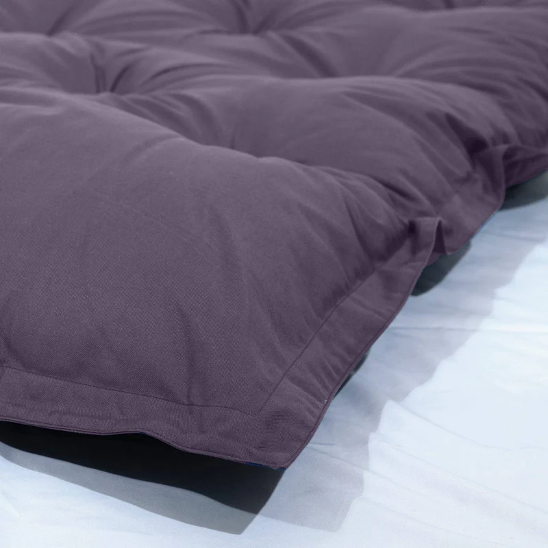 Matelas de Sol XXL 195x100 Gris Carbone - Épais 15cm (Lit d'Appoint & Jeu)