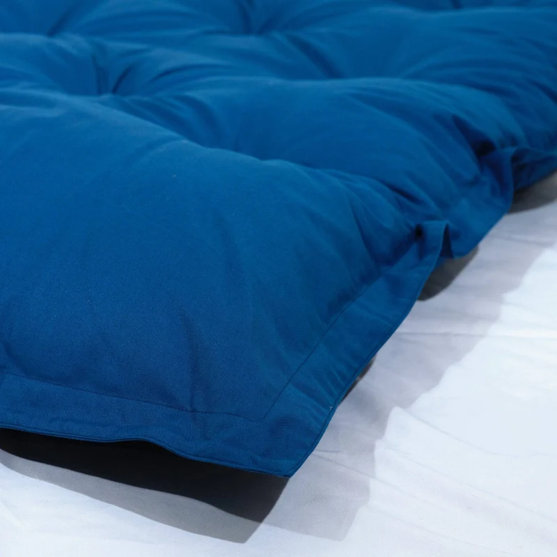 Matelas de Sol XXL 195x100 Bleu Pétrole - Épais 15cm (Lit d'Appoint & Jeu)