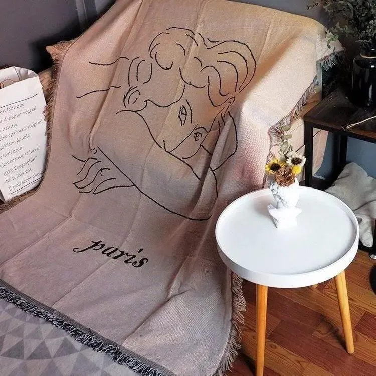 Jeté de Canapé Tissé - 130x150cm