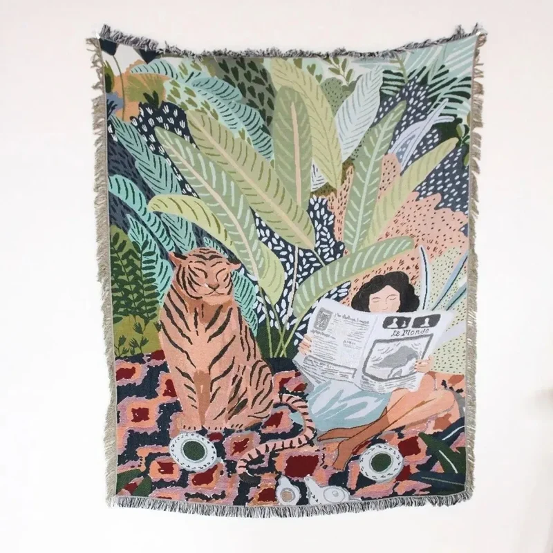 Jeté de Canapé Tissé - 130x150cm