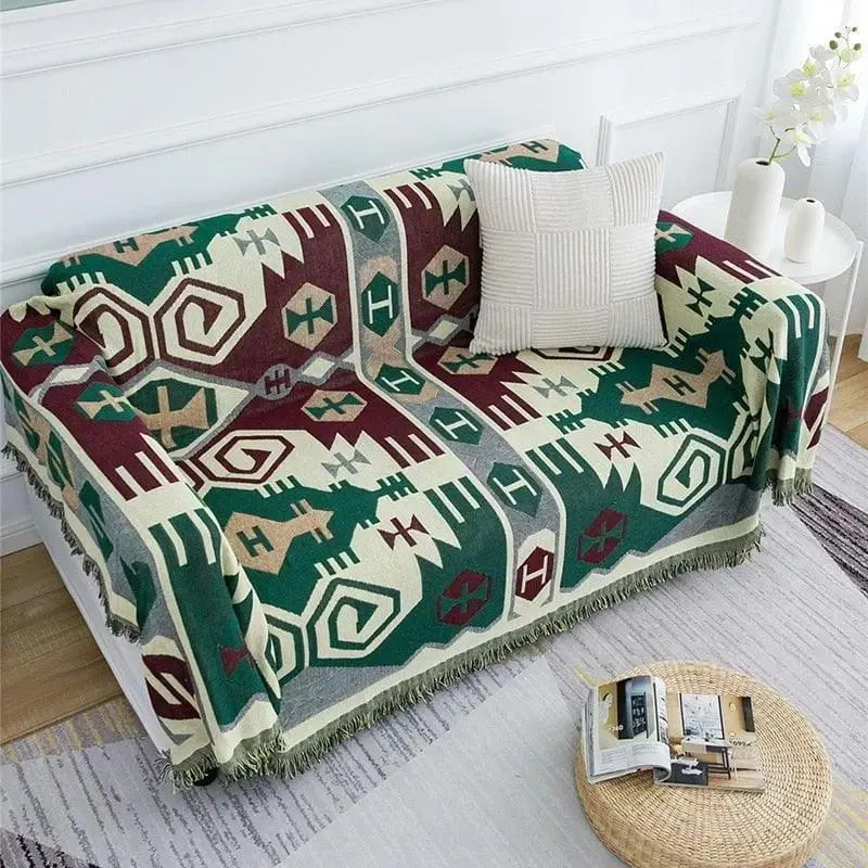 Jeté de Canapé et Fauteuil Tissage Motif - 130x180cm