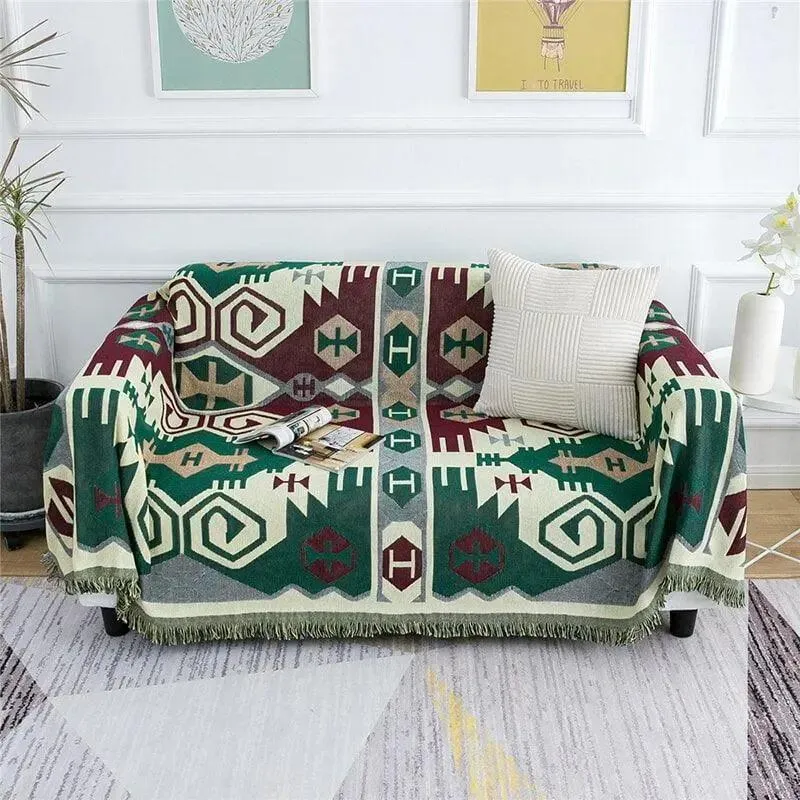 Jeté de Canapé et Fauteuil Tissage Motif - 130x180cm