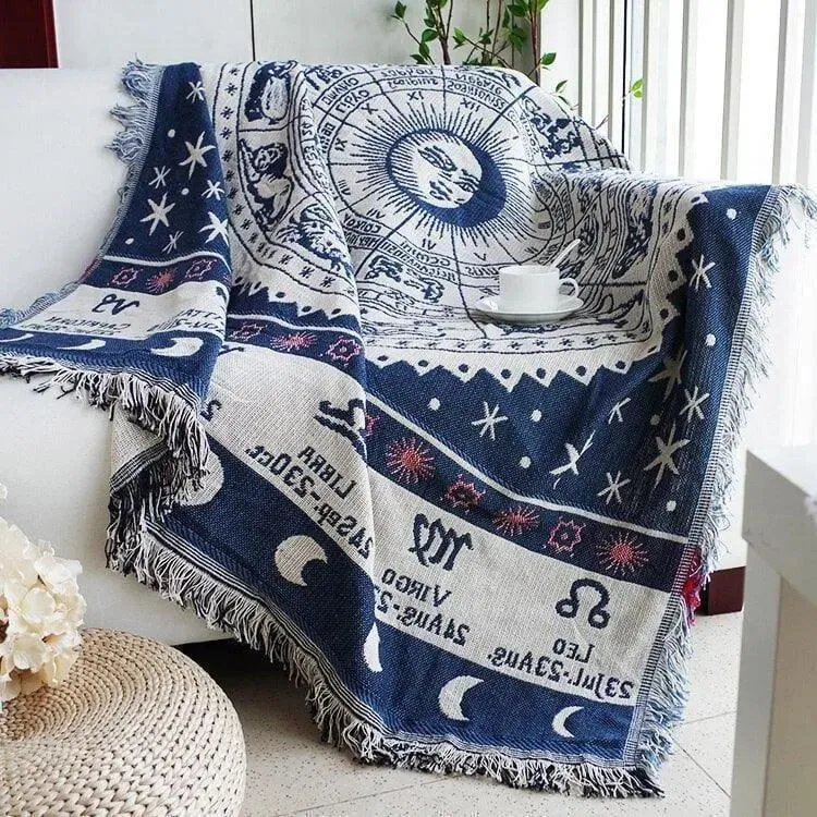 Jeté de Canapé et Fauteuil Tissage Motif - 130x180cm