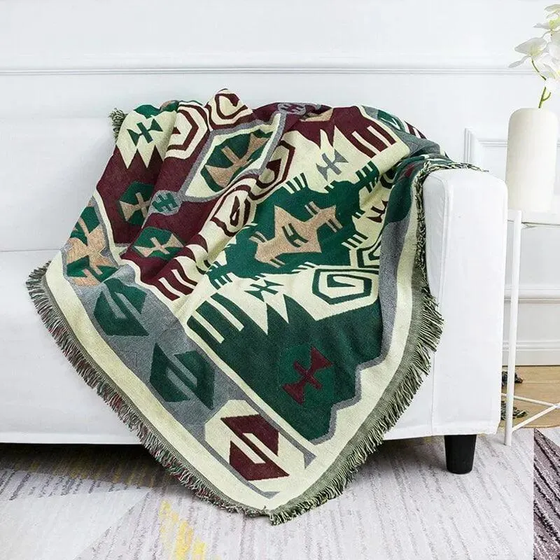 Jeté de Canapé et Fauteuil Tissage Motif - 130x180cm