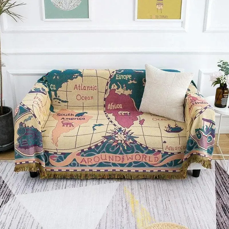 Jeté de Canapé et Fauteuil Tissage Motif - 130x180cm
