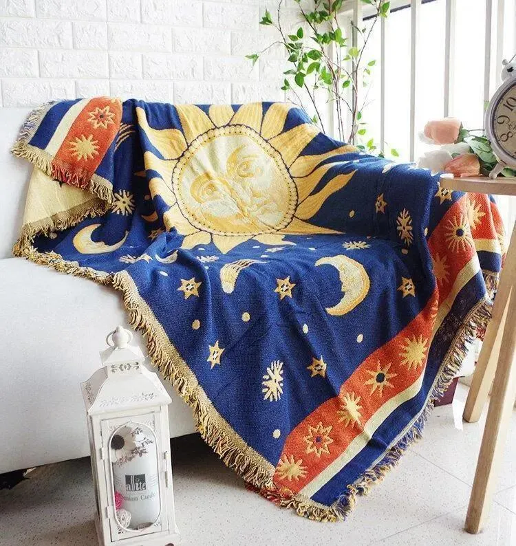 Jeté de Canapé et Fauteuil Tissage Motif - 130x180cm