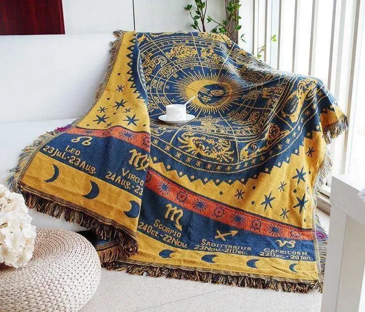 Jeté de Canapé et Fauteuil Tissage Motif - 130x180cm