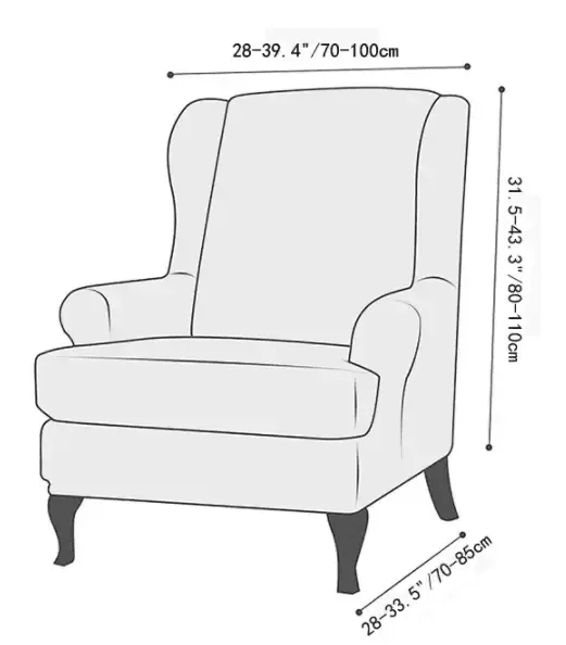 Housse De Fauteuil Red Floral Avec Accoudoir | Extensible | Universelle