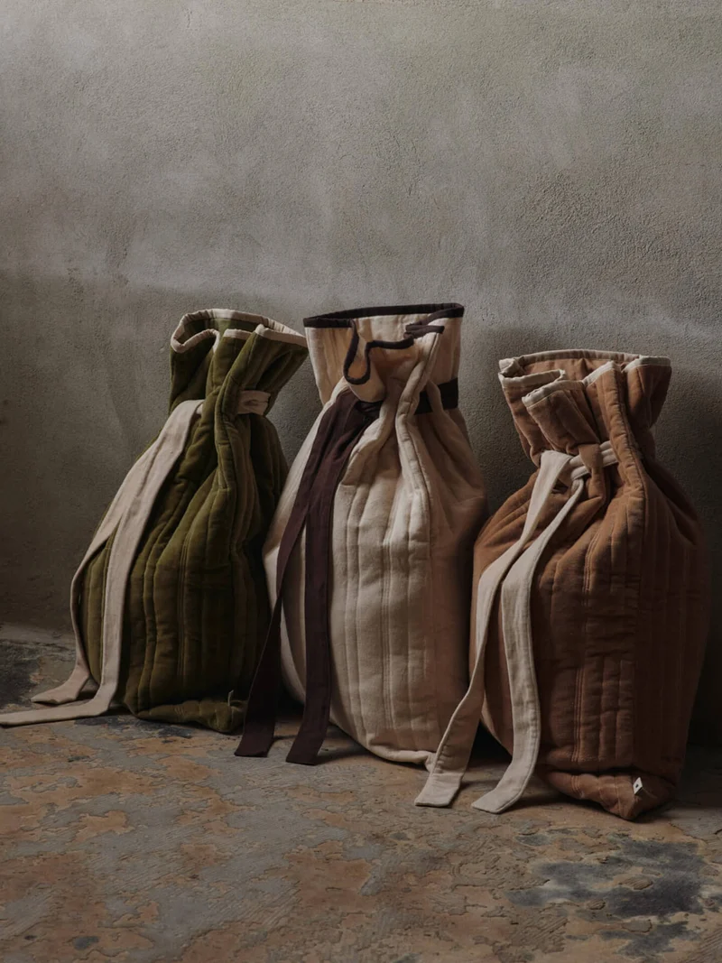 Vari Quilted Sack - Velvet - Khaki