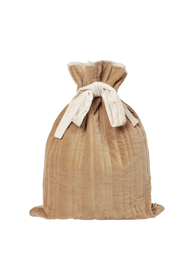 Vari Quilted Sack - Velvet - Tan