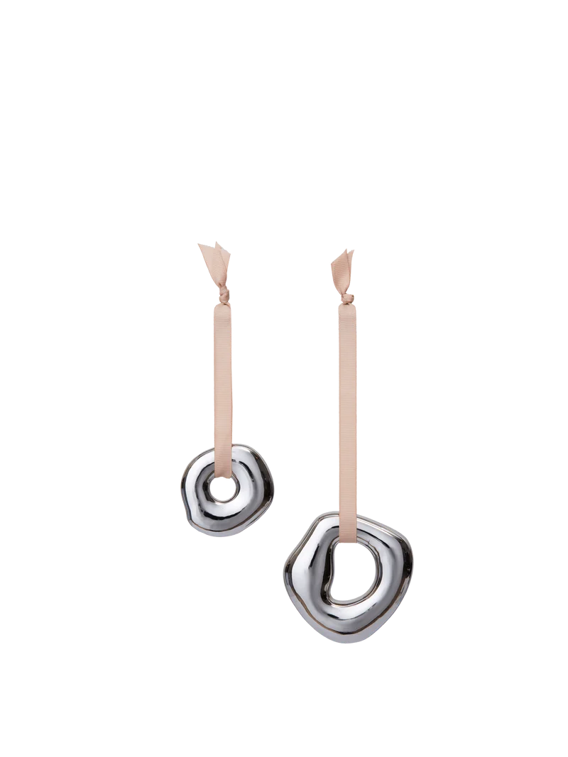 Orrith Ornaments - Set of 2 - Silver