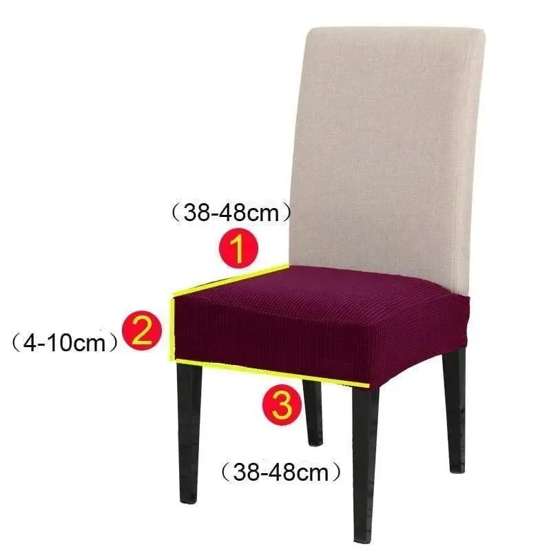 Housse de Chaise Assise Gris Foncé