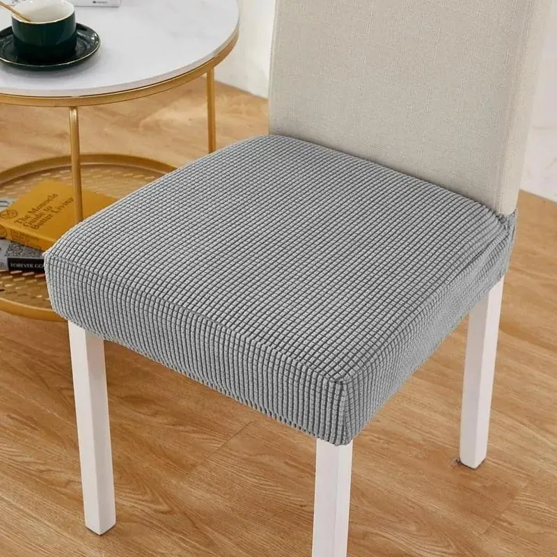 Housse de Chaise Assise Gris Clair
