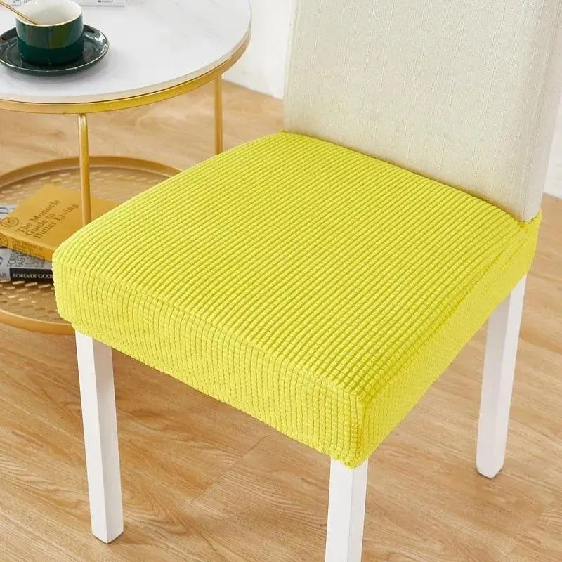 Housse de Chaise Assise Jaune