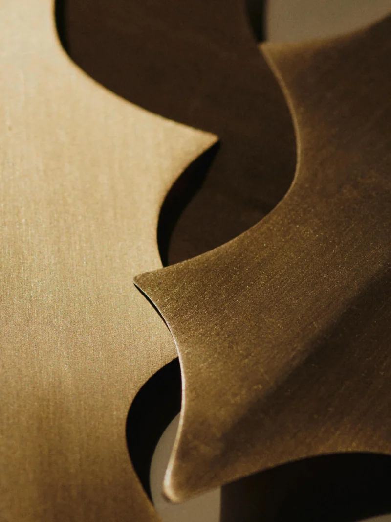 Holly Leaf Ornaments - Set of 4 - Brass