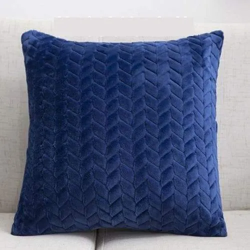 Housse de Coussin Peluche Entrelacé