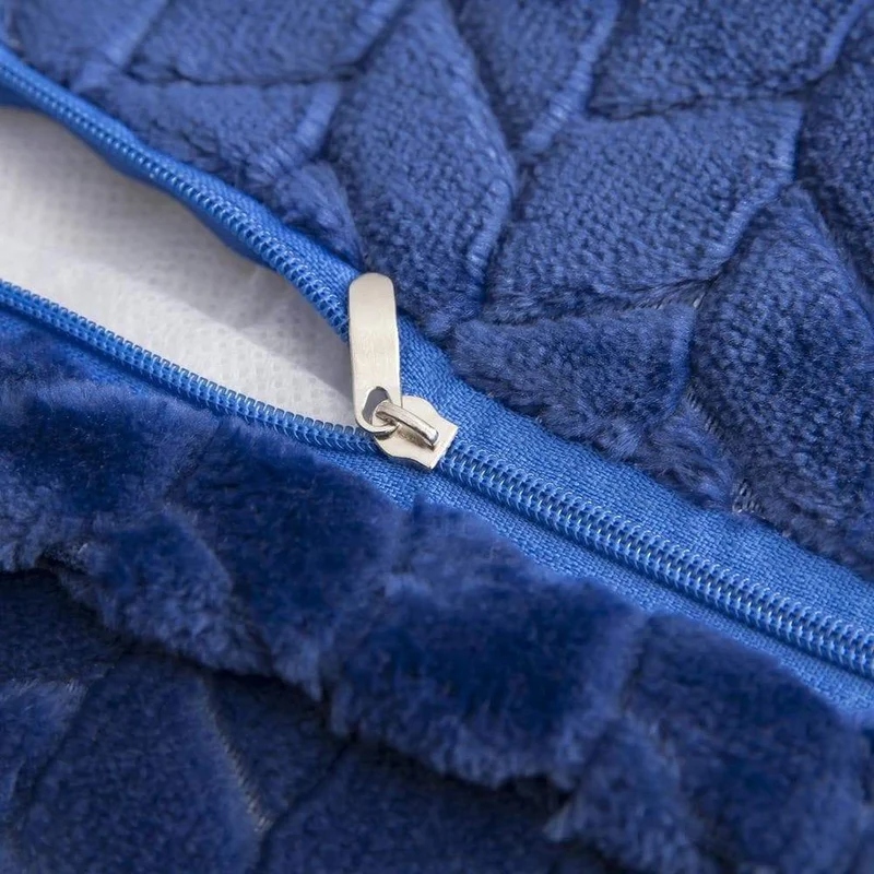 Housse de Coussin Peluche Entrelacé