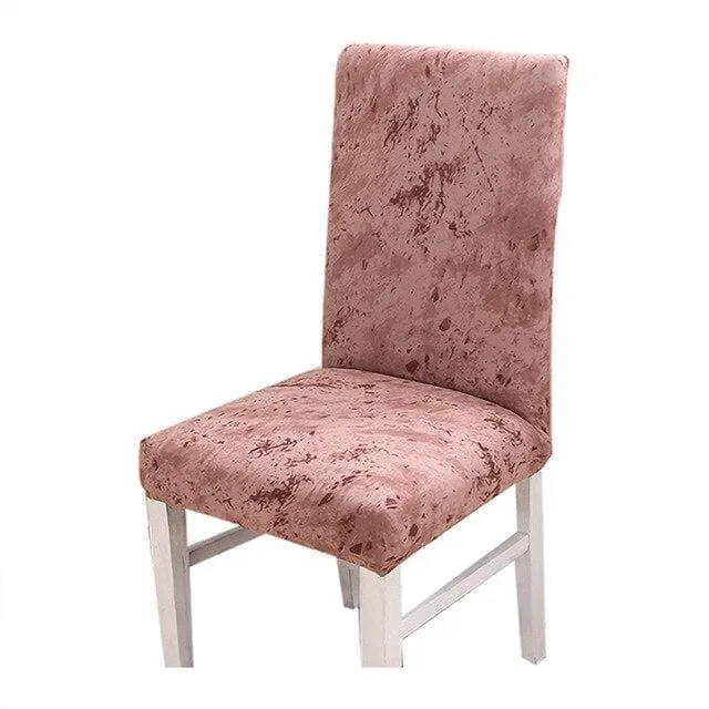 Housse de Chaise Marbre Rouge