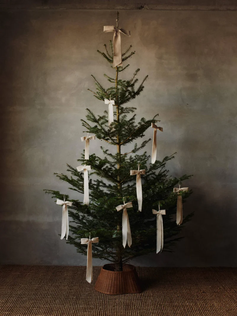 Drape Braided Tree Skirt - Natural