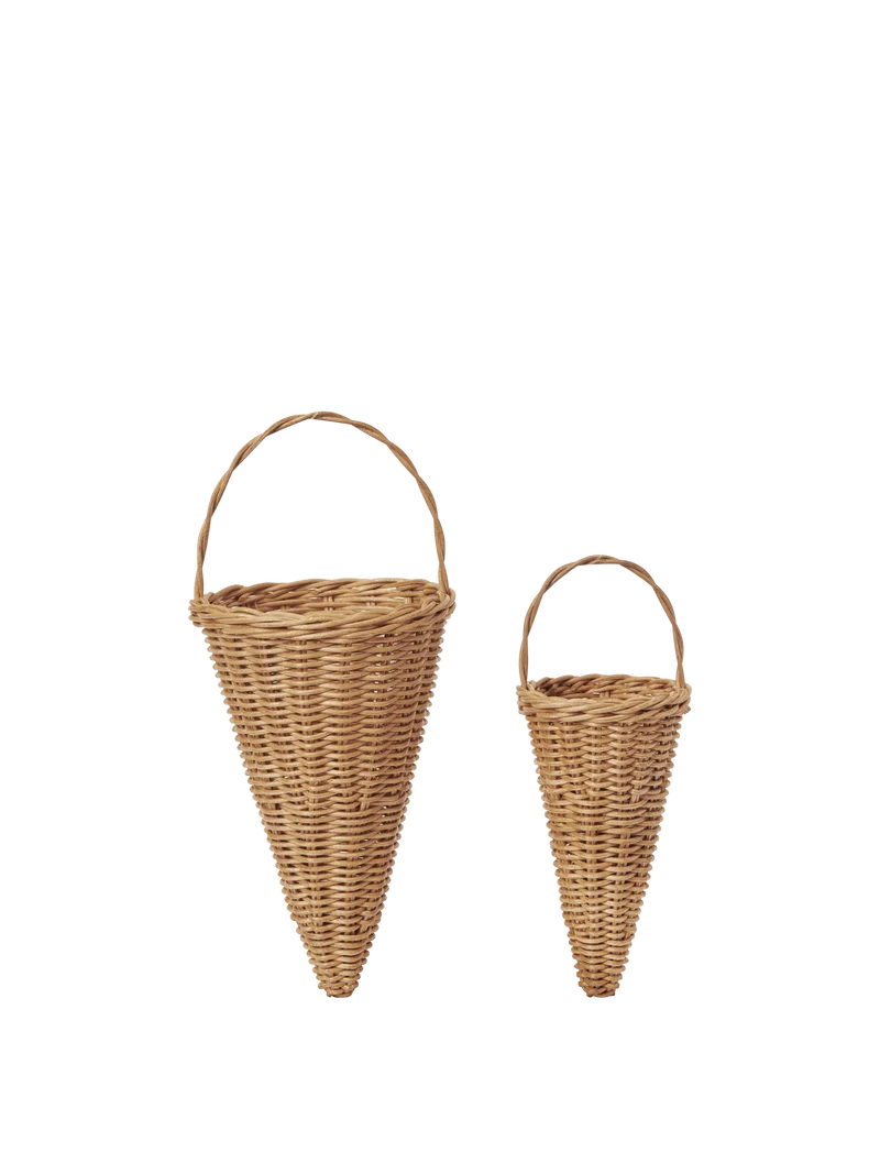 Braided Cones - Set of 2 - Natural