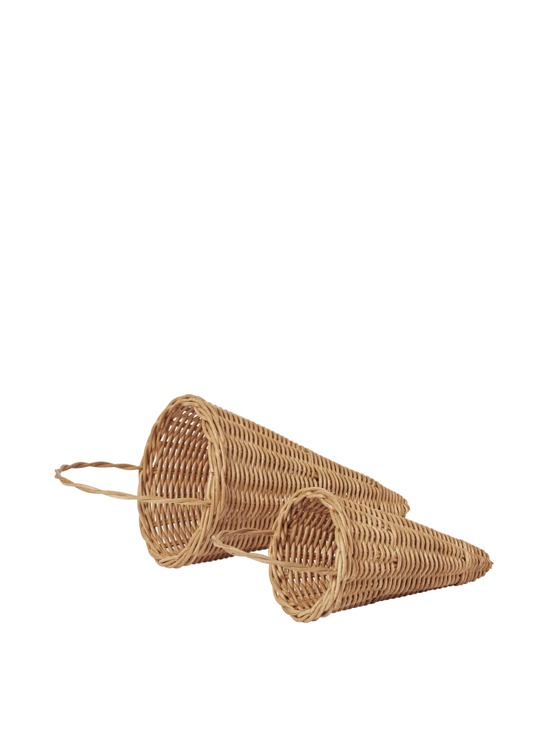 Braided Cones - Set of 2 - Natural