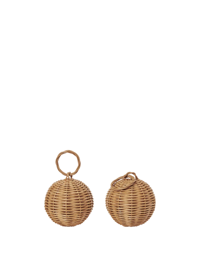 Braided Baubles - Set of 2 - Natural