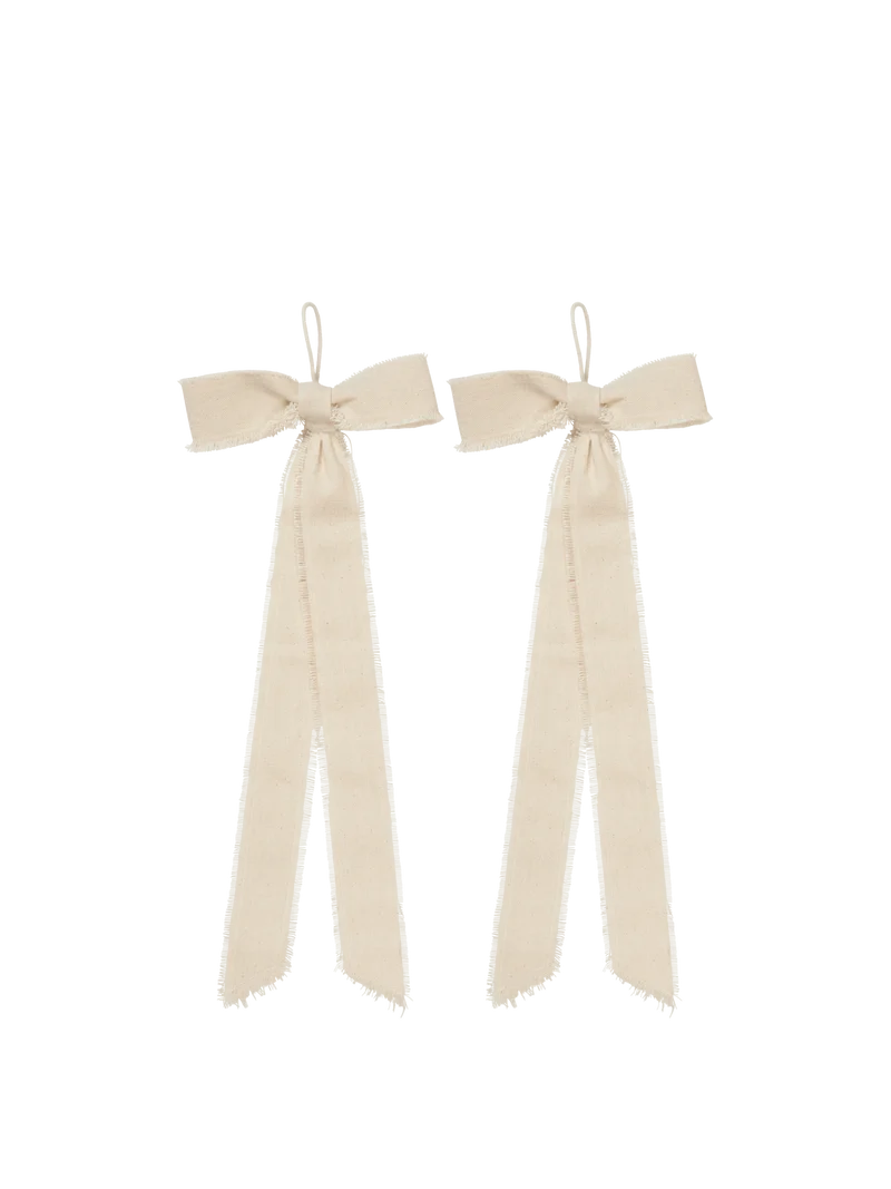 Bow Decoration - Small - Set of 2 - Natural