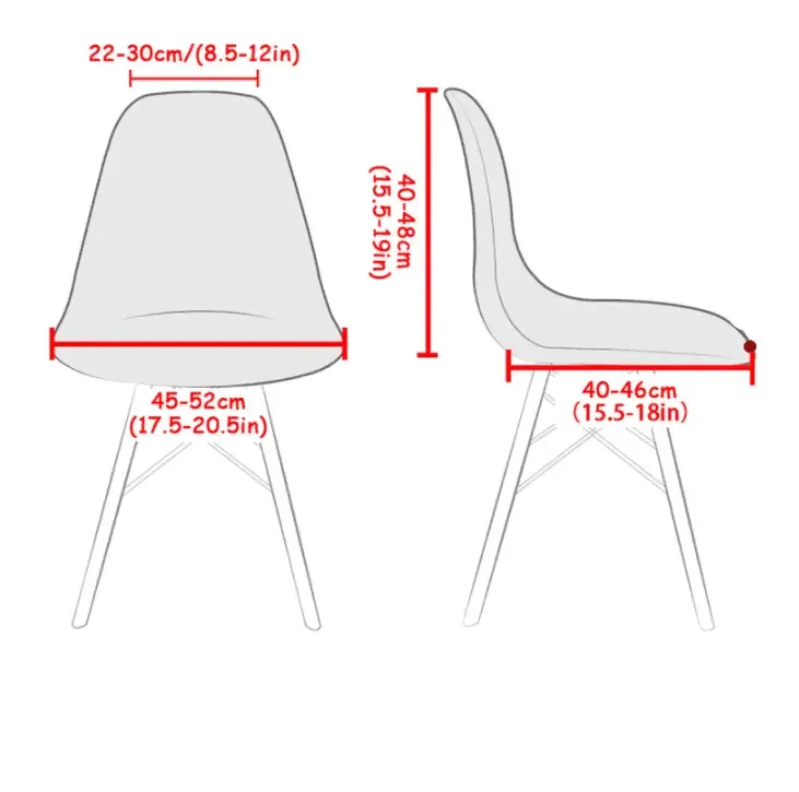 Housse de Chaise Scandinave Malvacées