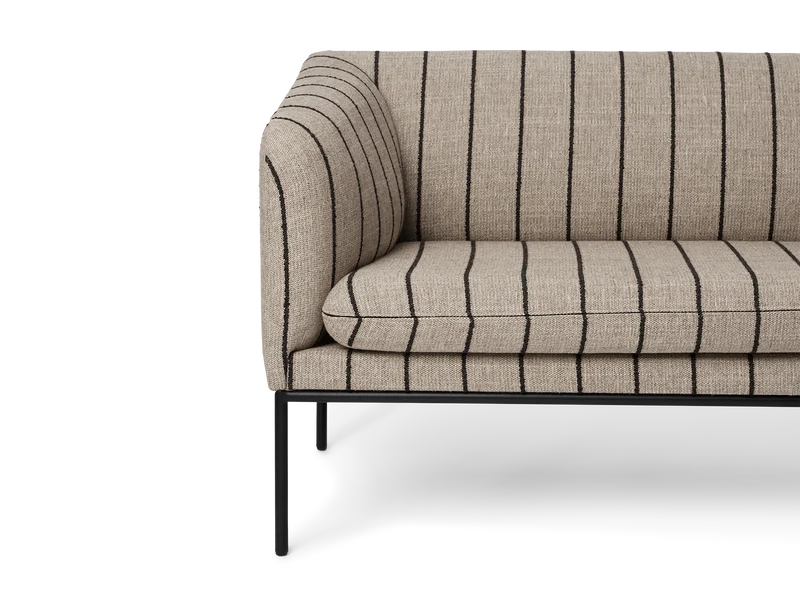 Turn Sofa 2-seater - Pasadena - Sand/Black