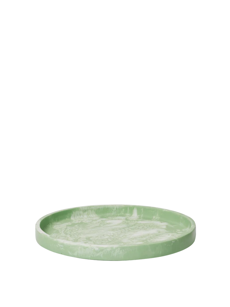 Mist Round Tray - Seafoam