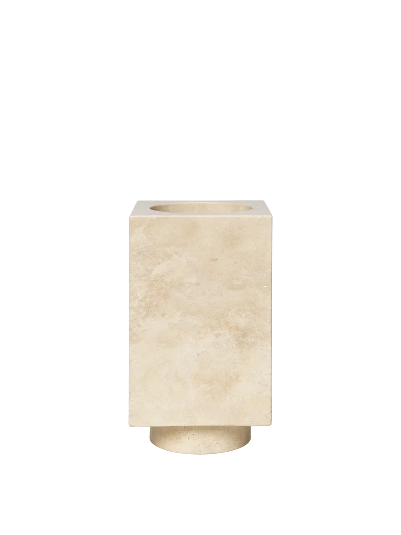 Hew Vase - Travertine