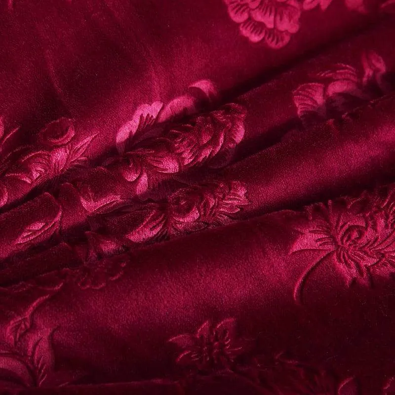 Housse Clic Clac Velours Floral