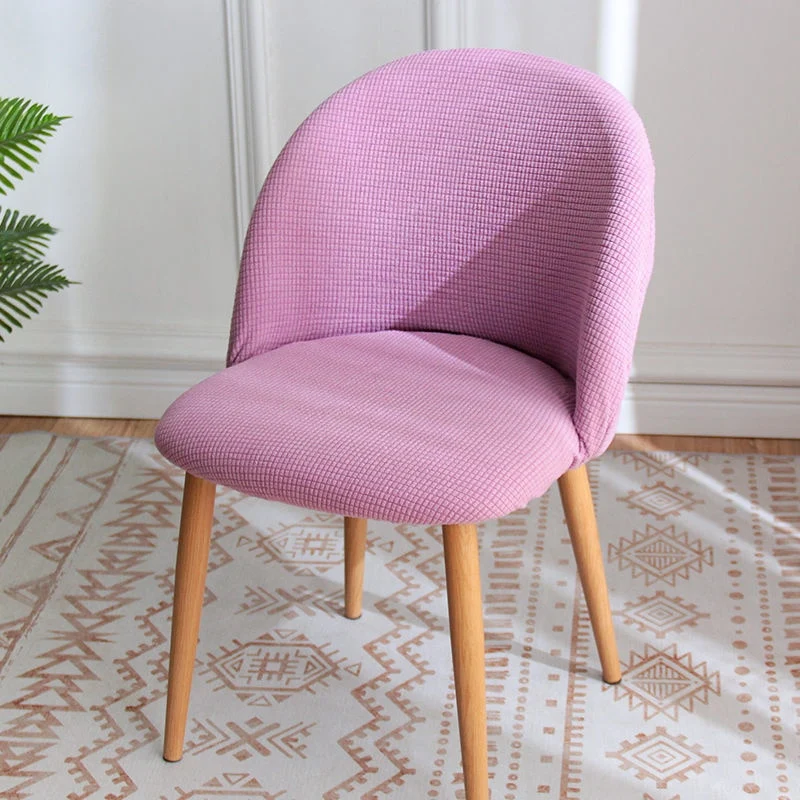 Housse Pour Chaise Scandinave Jacquard Rose