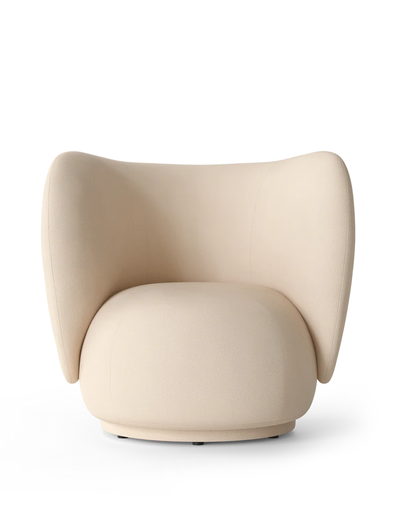 Rico Lounge Chair - Brushed - Off-White