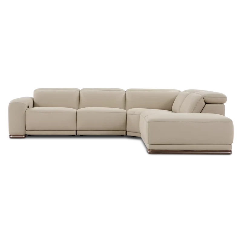 Mike - Power Recline Leather Sectional Sofa by Incanto